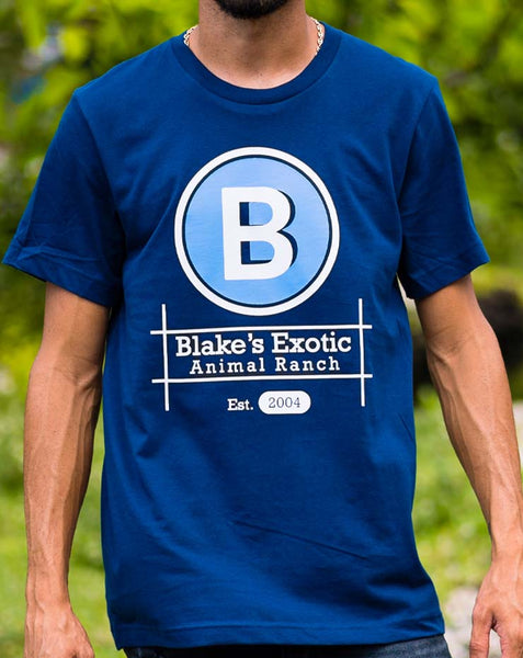 Blake's Exotic Animal Ranch - Men's Navy Blue Tee